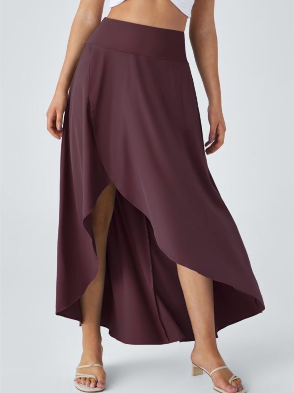 Halara Breezeful™ High Waisted High Low Ruffle 2-in-1 Skirt